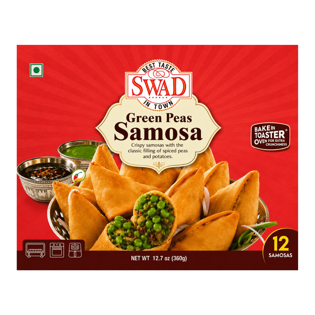 Swad Green Peas Samosa 12 pcs buy online USA - 1